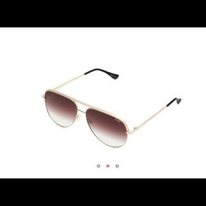 Quay High Key Mini Sunglasses - Brown / Gold